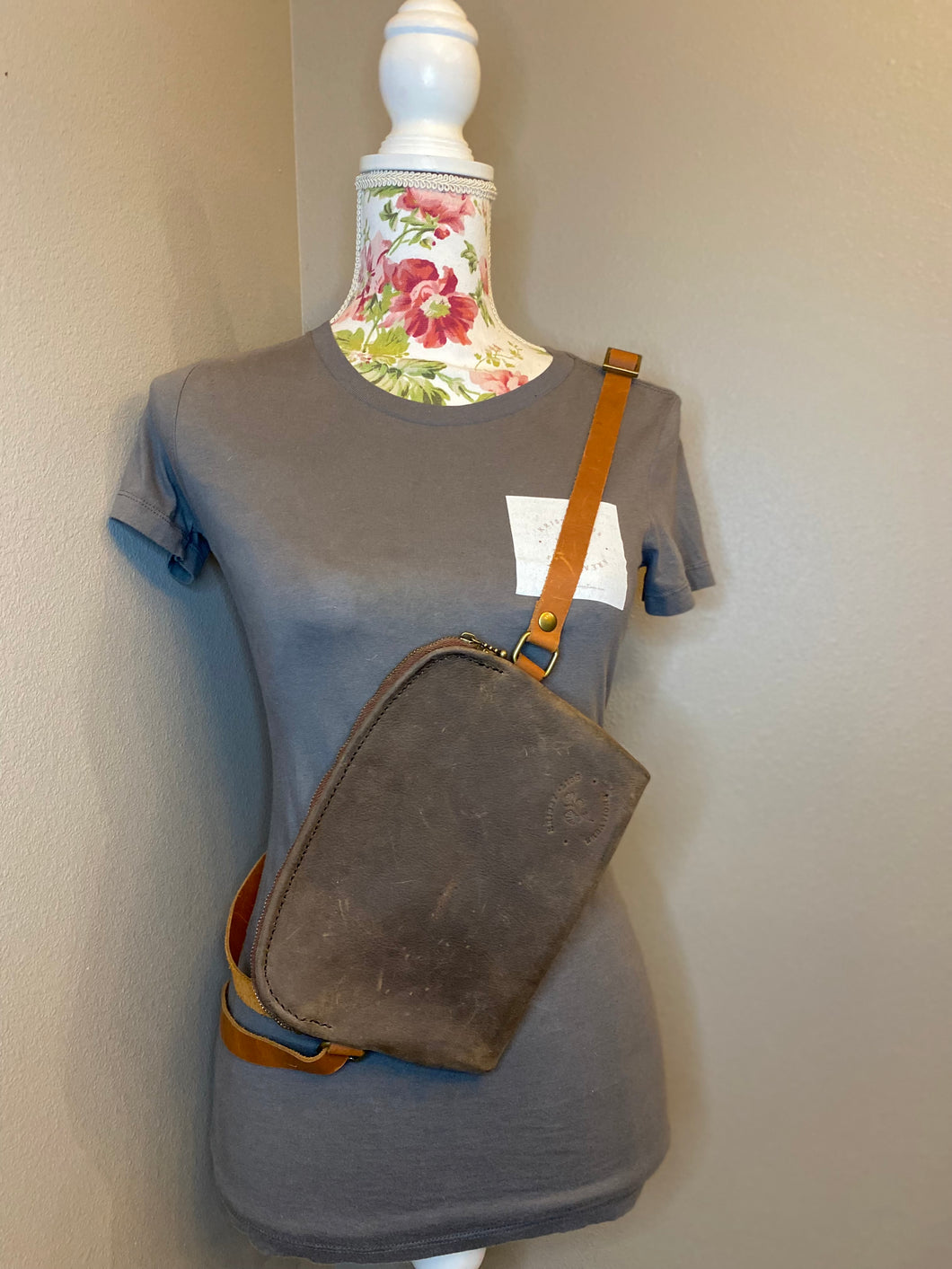 Brown Leather Belt Bag