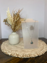 Load image into Gallery viewer, Turquoise Cow Tag Necklace