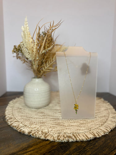 Flower Charm Necklace