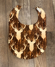 Load image into Gallery viewer, Flannel Buck Toddler/Baby Bib