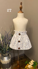 Load image into Gallery viewer, White Forest Animal Little Girl Skirt