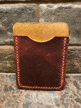 Load image into Gallery viewer, Brown Leather Money/Card Holder