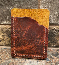 Load image into Gallery viewer, Brown Distressed Leather Card/Money Holder