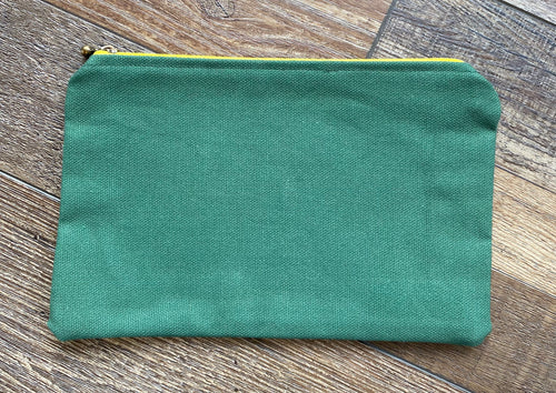 Green Zipper Bag